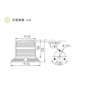 LTE-5153 flashing green led warning strobe light